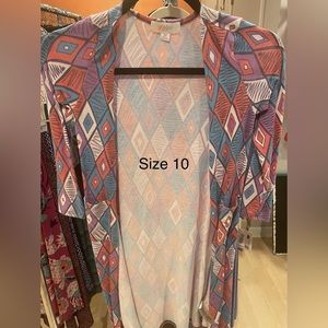 NWT LuLaRoe Sariah Cardigan Kids 10